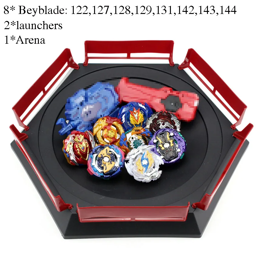 8pcs Beyblade лопающиеся игрушки бейблейд, Арена хранения коробка пусковая Toupie Металл Fusion Бог игрушка волчок подарки для мальчиков - Цвет: 8pcs