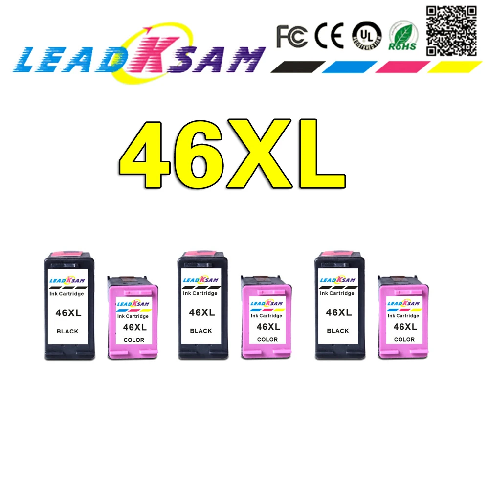 Картриджи для принтера hp46 46xl hp46xl DeskJet 2520hc 2020hc 2025hc 2029 2529 4729|Чернильные картриджи| |
