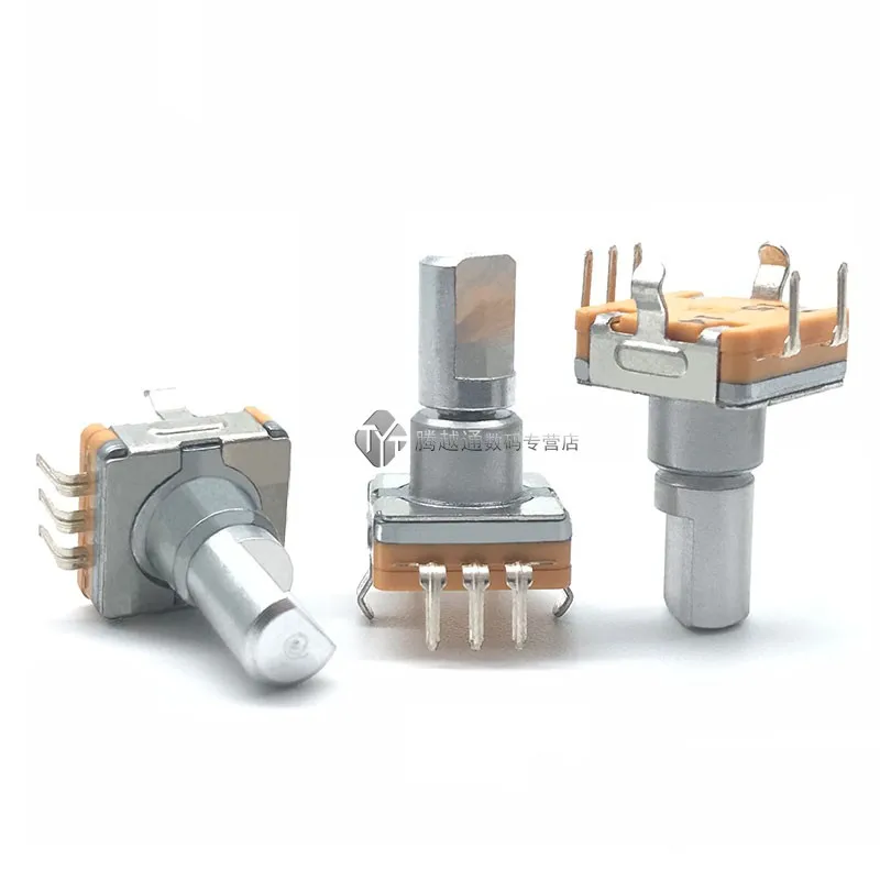 EC11 Тонкий Поворотный энкодер с переключателем 30 позиционирование 15 импульсов мм