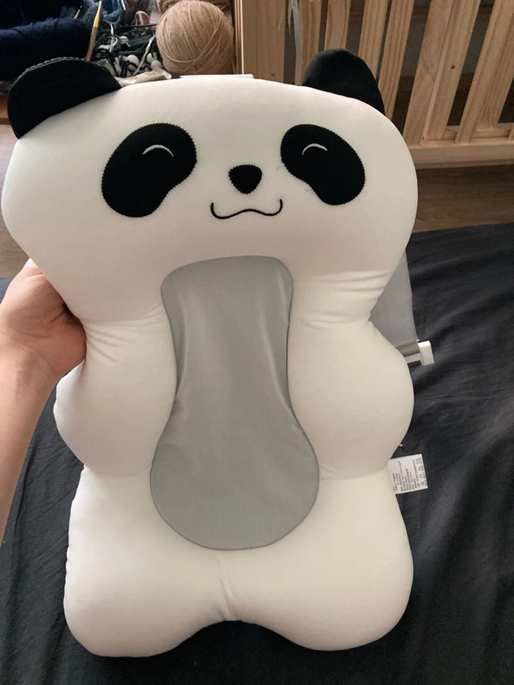 

Baby Bath Seat Support Mat Foldable Bath Tub Pad Chair Newborn Bathtub Pillow Infant Anti-Slip Soft Comfort Body Cushion