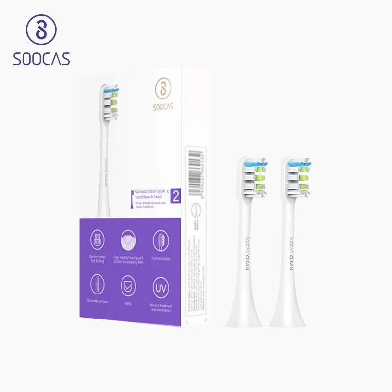 SOOCAS две звуковые головки электрической зубной щетки используются для замены