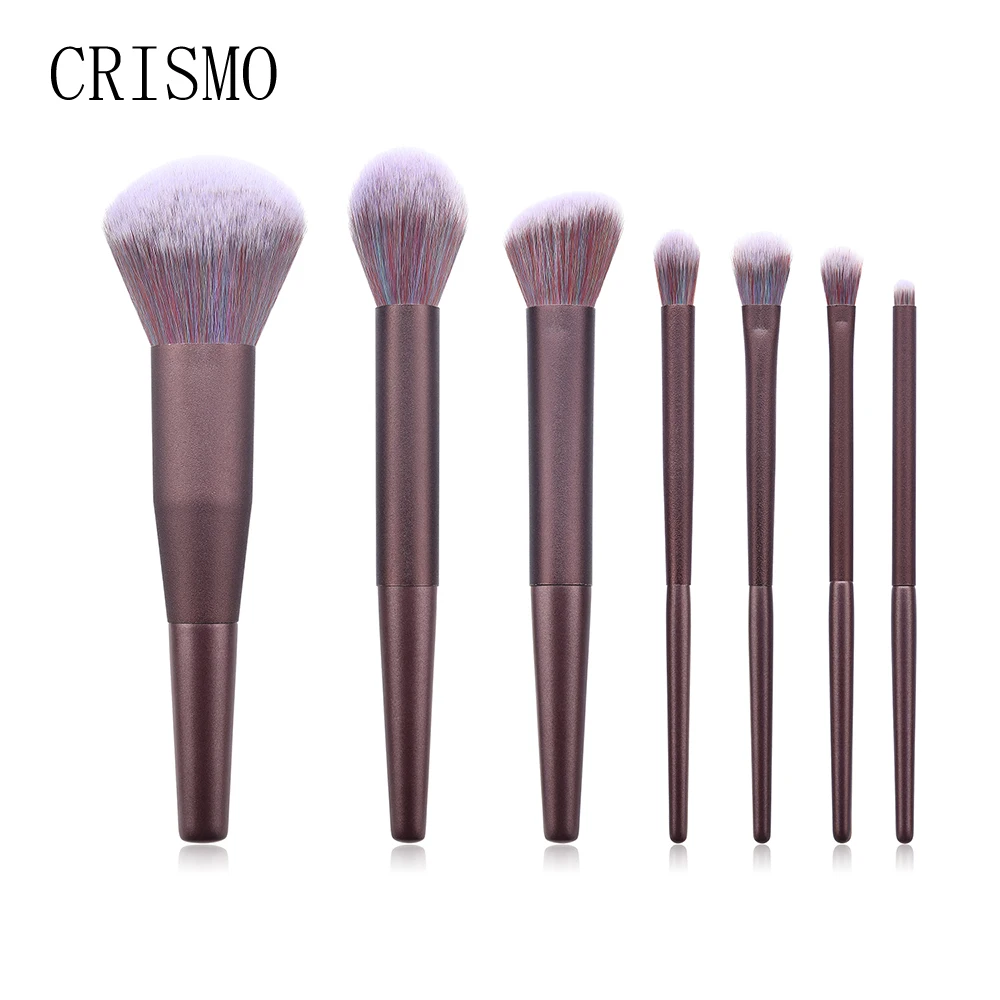 

Набор кистей для макияжа, с деревянной ручкой, 7 шт., из синтетического волоса, пудра