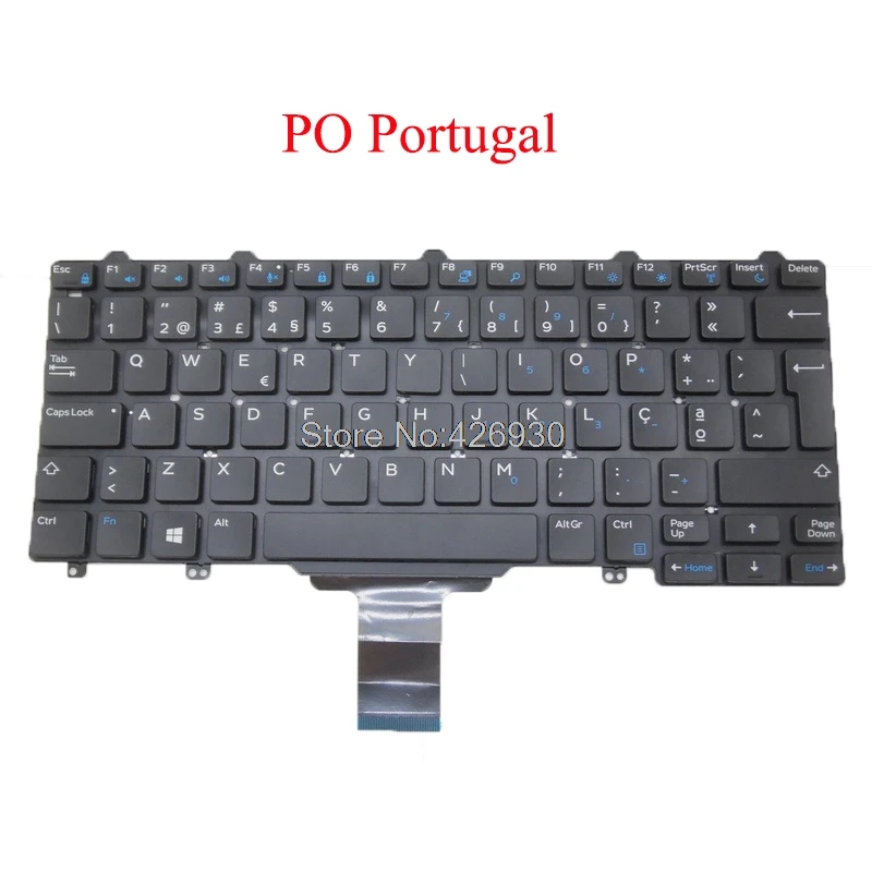 

PO Keyboard For DELL For Latitude 7350 E5250 E5270 E7250 E7270 E7450 E7470 3160 3150 Portugal PK1313O3A23 SN7231 SG-63200-2PA