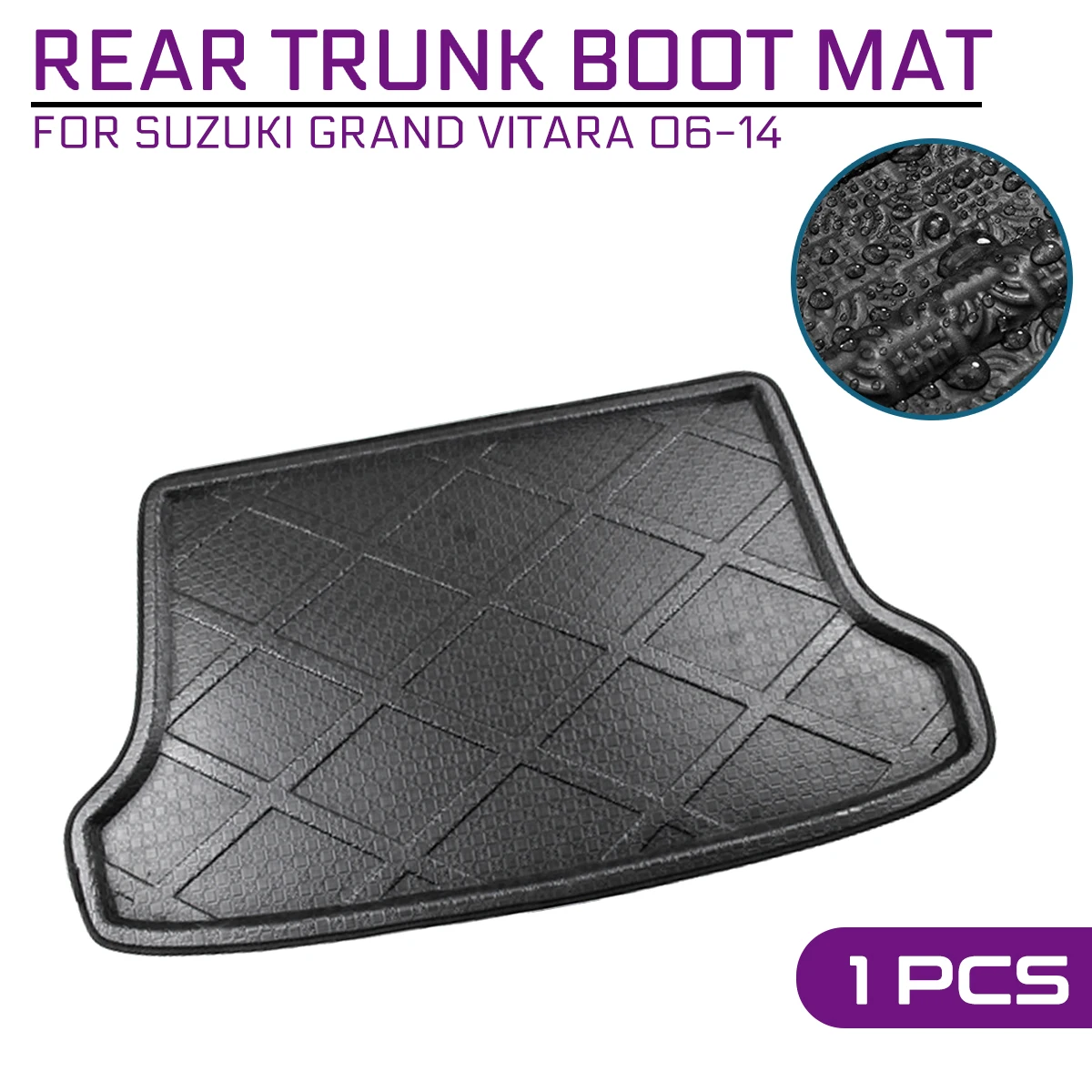 Для Suzuki Grand Vitara 2006 2007 2008 2009 2010-2014 Автомобильный напольный коврик Ковер задний