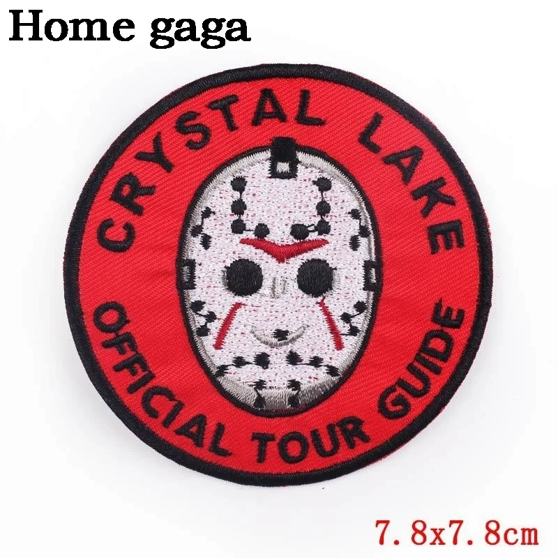 

D2972 Homegaga Friday the 13th Horror Movies Patches Iron on Sewing popular for hat bag Applique embroideried accessories