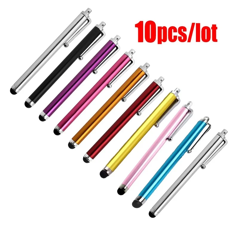 

10 pcs/set of flat capacitive touch pens metal touch screen pens suitable for all capacitive screen smartphones and tablets