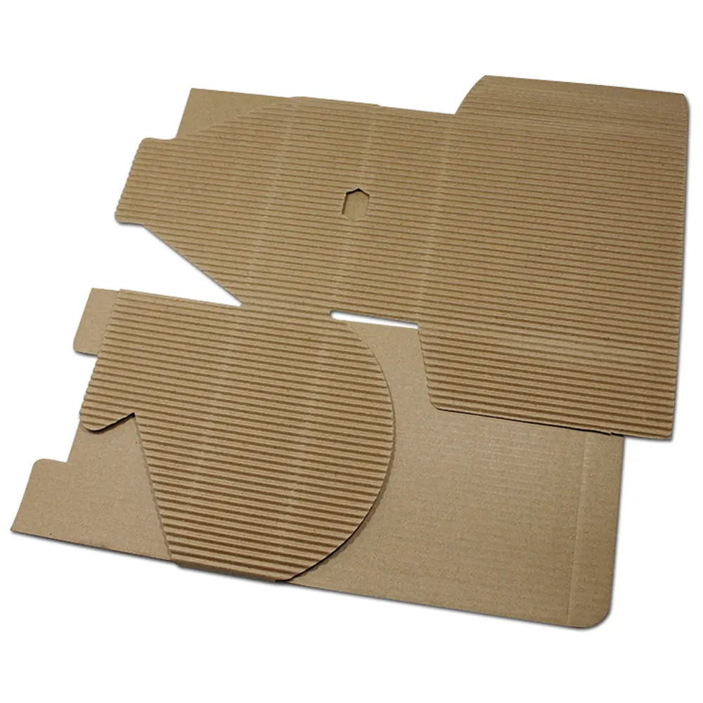 30 шт. коричневая гофрированная картонная коробка из крафтовой бумаги подарочные