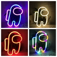 led neon lamp sign astronaut game lamp neon wall lights night light for room holiday party decor cool birthday christmas gift