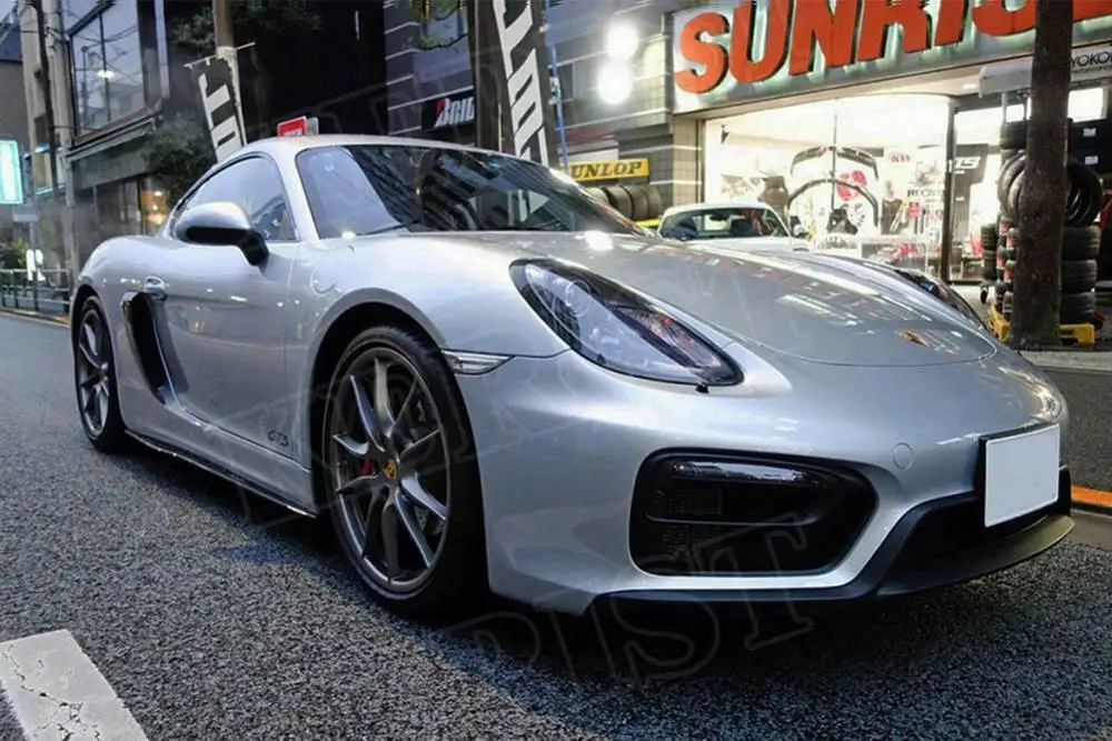 Боковая юбка из углеродного волокна для Porsche 981 boxster cayman 2013 2016|Обвесы| |