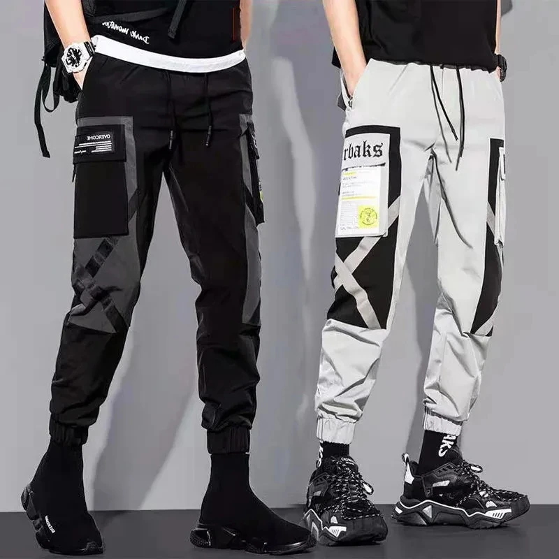 

Overalls new spring and summer men's popular logo beam foot han edition harlan easing young students leisure joker long pants