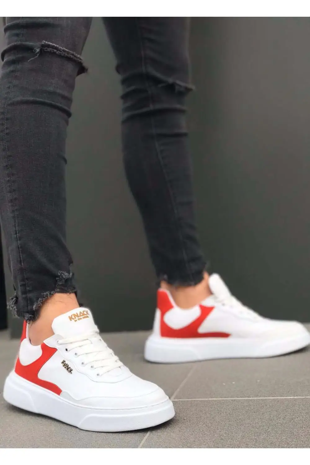 

Кроссовки мужские из натуральной кожи, повседневные брендовые удобные легкие, высокая подошва, летние, для походов, красного вина, R10