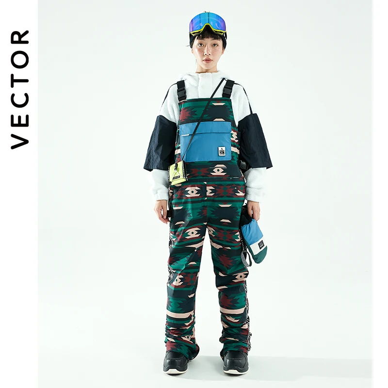VECTOR New Style Men's and Women's Ski Jacket Bib Pants Winter Warm Windproof Waterproof Outdoor Sports Snowboard | Спорт и