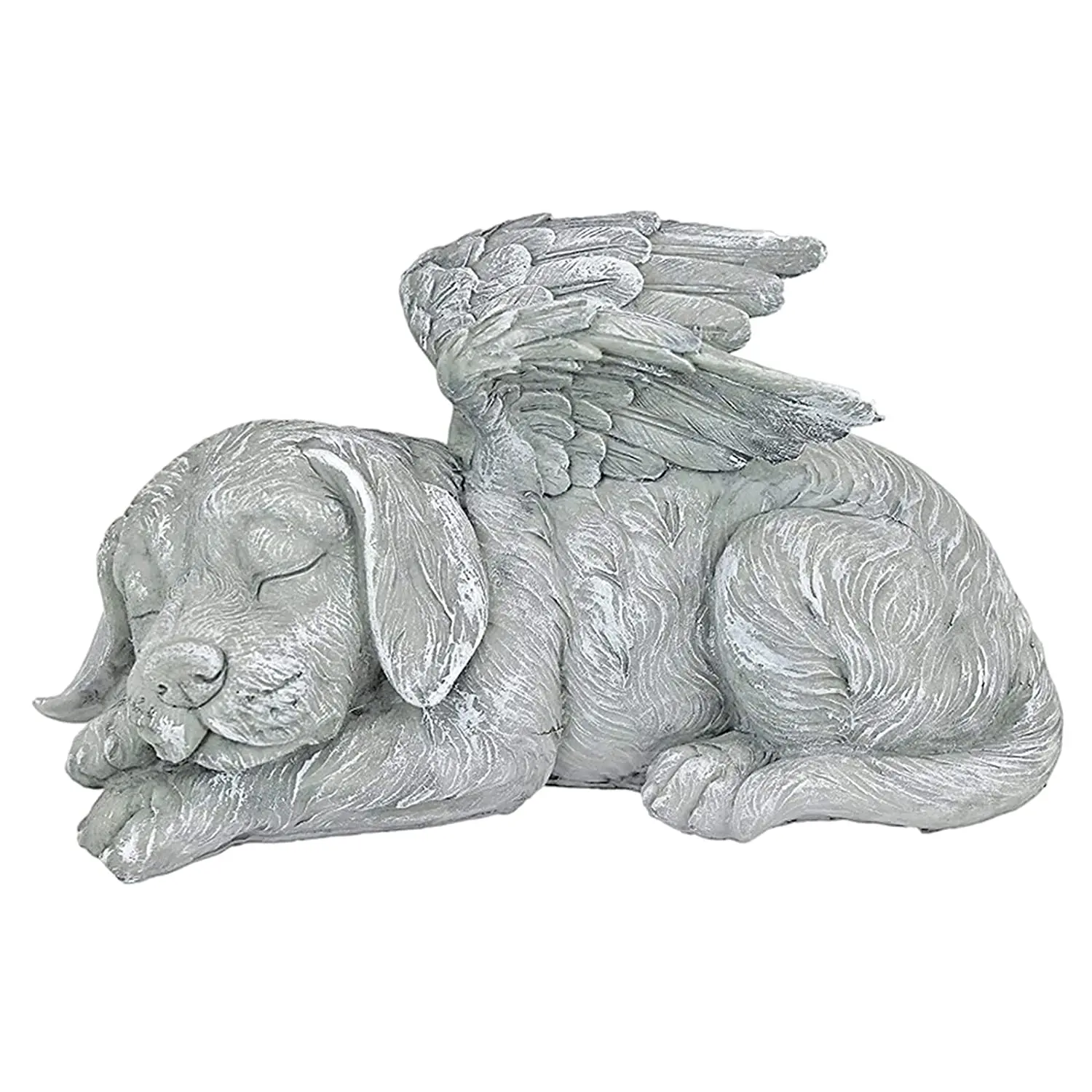 Resin Dog Angel Statue Pet Memorial Stone Grave Marker Gravestone Puppy Tombstone Home Garden Decoration | Дом и сад