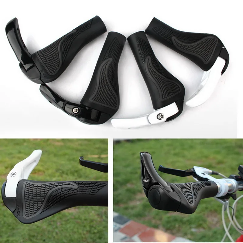 Эргономичные фиксирующие ручки для велосипеда с удлиненной опорой горного 1 пара