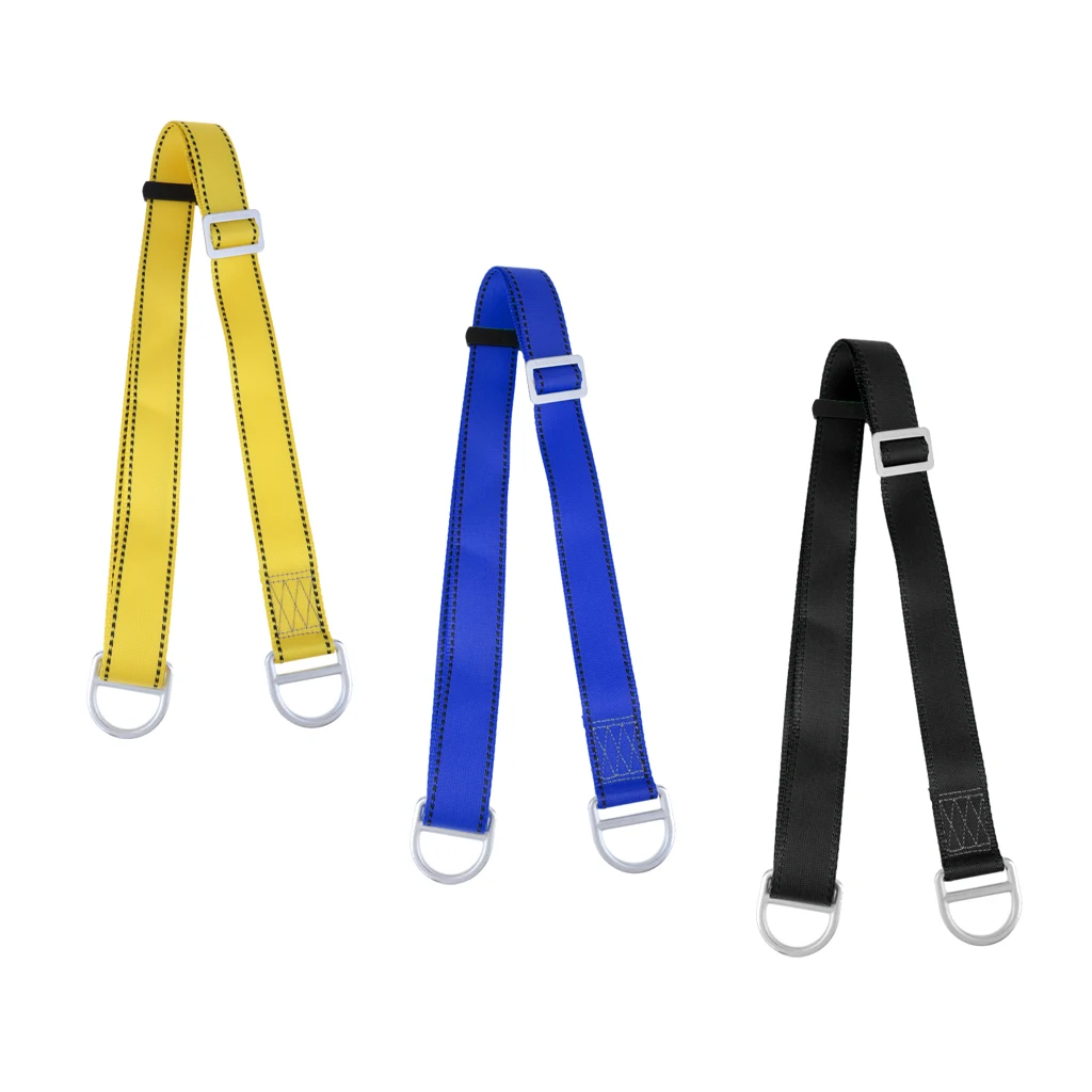 

Ремень безопасности для скалолазания, регулируемый, нейлоновая сетка стропа защита от падения, ремень с карабином, 23 кН для скалолазания