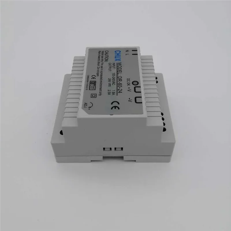 Импульсный источник питания 60W 5v 12V 15v 24V 5a 2.5a 12a одиночный выход AC к DC din-рейку типа
