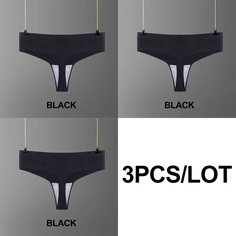 (3)P0101-Black Сексуальное женское нижнее белье, нижнее белье, трусики размера плюс, стринги, танга, хлопковые шелковые трусики, розовая юбка, женское Бесшовное Белье, стринги P0101 - Цвет: (3)P0101-Black