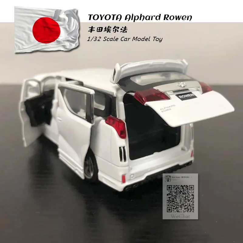 JK 1/32 масштабная модель автомобиля игрушки TOYOTA Alphard Rowen MPV Субару Outback Звук &