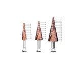 M35 кобальтовая ступенчатая дрель 4-124-204-32 мм высокоскоростные стальные Сверла спиральные канавки треугольный хвостовик для нержавеющей стали