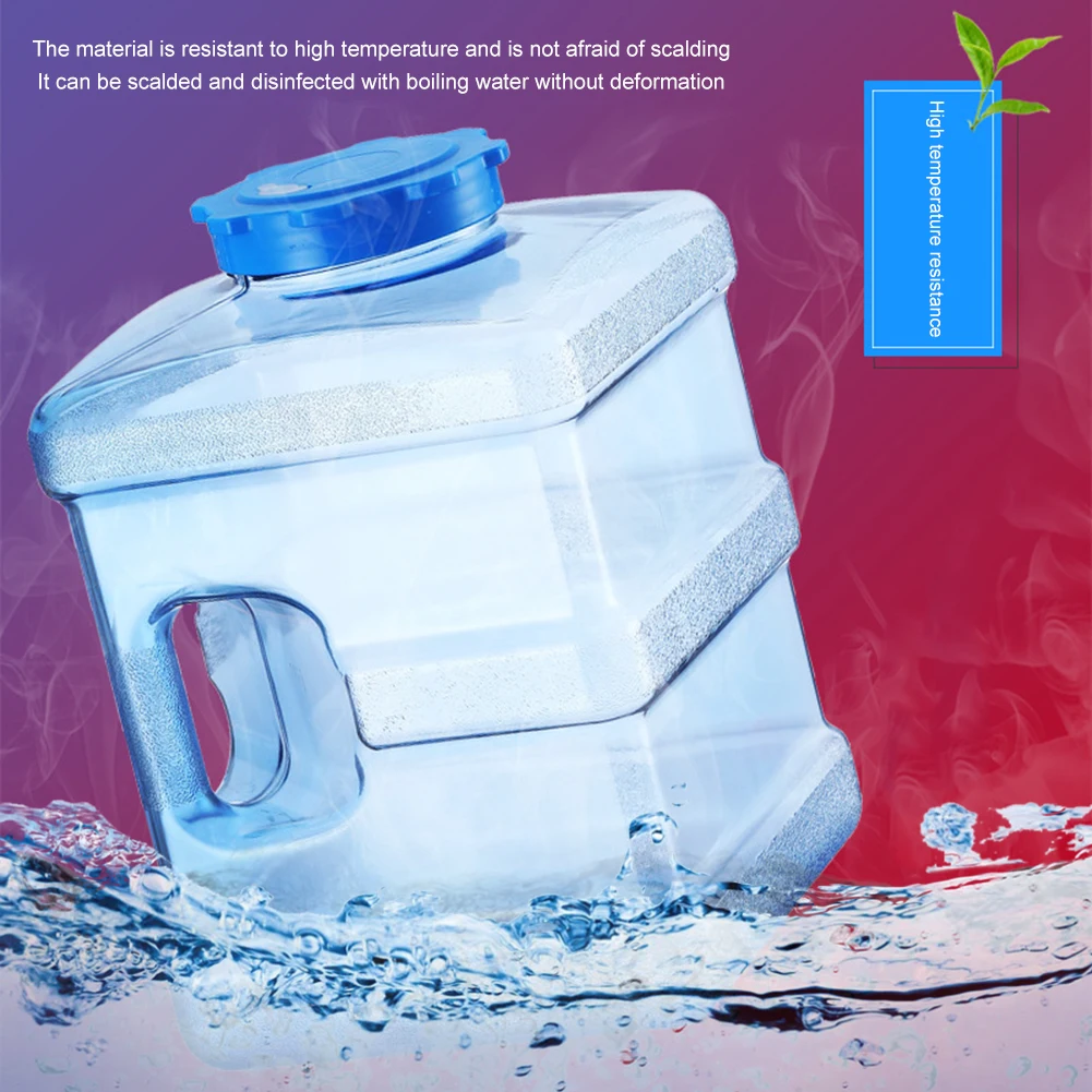 

Driving Tour PC Storage Bucket Compact Sealed Water Tank Riding Bucket with Lid Outdoor Hiking Picnic Camping Water Tank