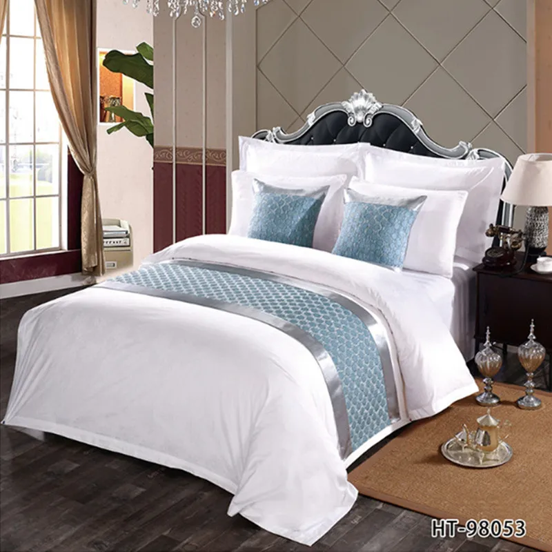 Классический японский стиль темно-синий настольный бегун с геометрическим