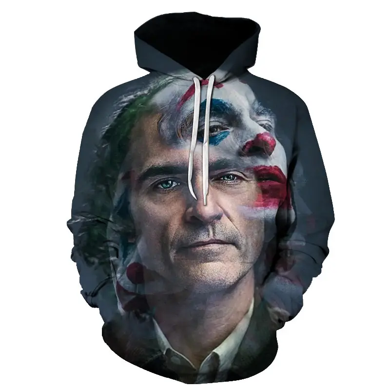 Новинка 2019 Джокер мужская толстовка с капюшоном 3d принт пуловеры модные