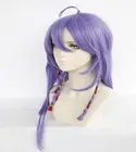 Парик длинный для косплея из аниме фиолетовые косы