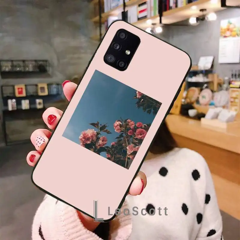 

Flower Sunflower Rose Phone Case For Samsung A40 A31 A50 A51 A71 A20E A20S S8 S9 S10 S20 Plus note 20 ultra