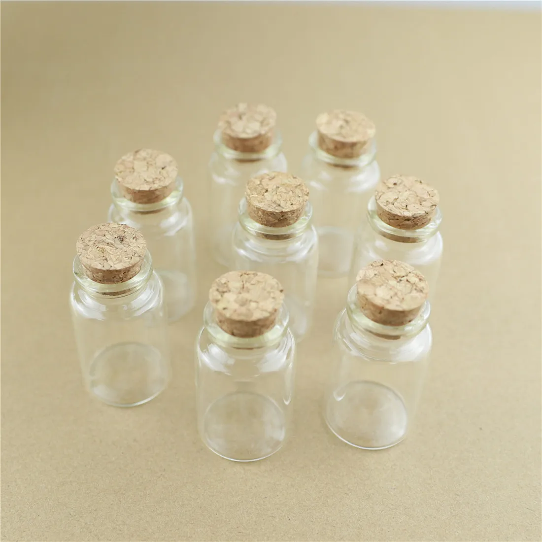 50pcs/lot 30*50mm 20ml DIY Mini Wishing Glass Bottles Cork Crafts Jars Stopper Transparent Empty | Дом и сад