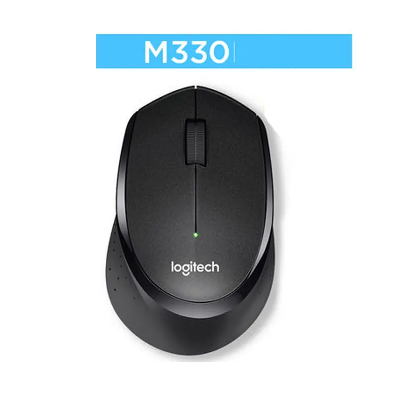 Logitech оригинальная M330 Беспроводная Бесшумная мышь с USB 1000DPI оптическая для офиса