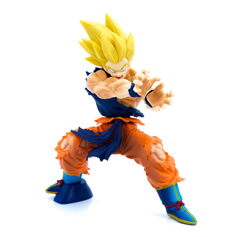 

New Model Toys Son Goku 20th Anniversary Battle Damage Shock Wave Turtle Qigong Premium Version Fighting Position 20cm PVC Toys