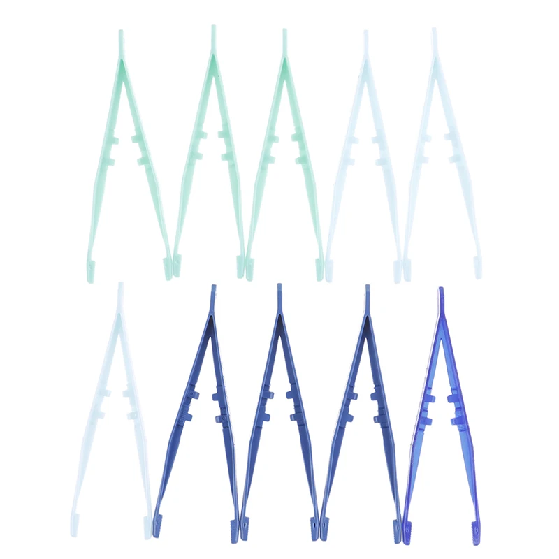 

1pc/10pcs Plastic Terrarium Clamp Feeding Tool Skid Bottle Clips Turtle Nippers Anti-slip Sterilized Forceps Reptiles Tweezer