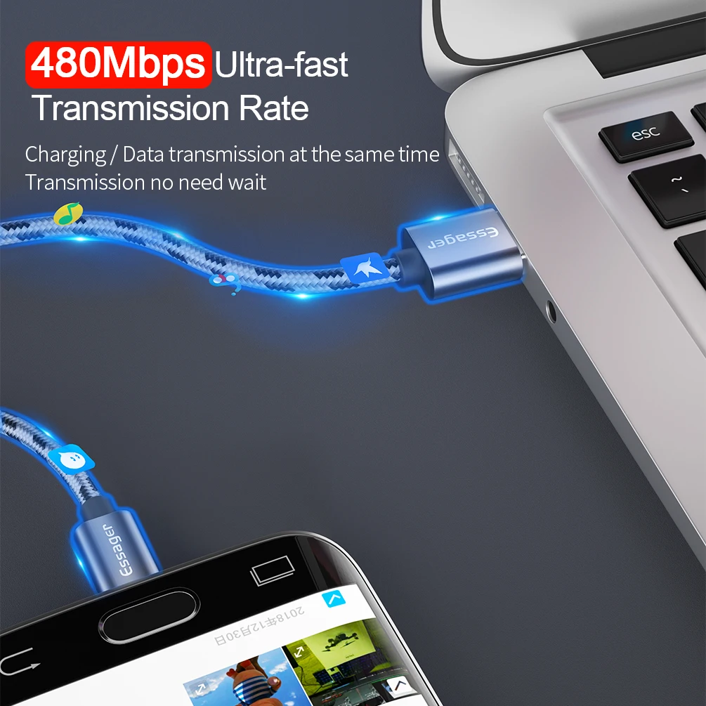 UOJSJK Micro USB кабель для быстрой зарядки Xiaomi Redmi Примечание 10 Android мобильный телефон