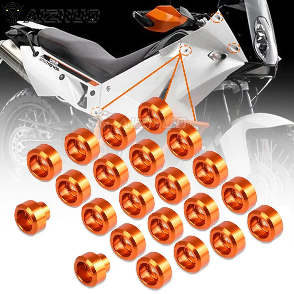 

Motorcycle Accessories CNC Front Fender Frame Fairing Bolts For 990 ADVENTURE S R 2006-2013 Windscreen Washer Screw Set 22 PCS