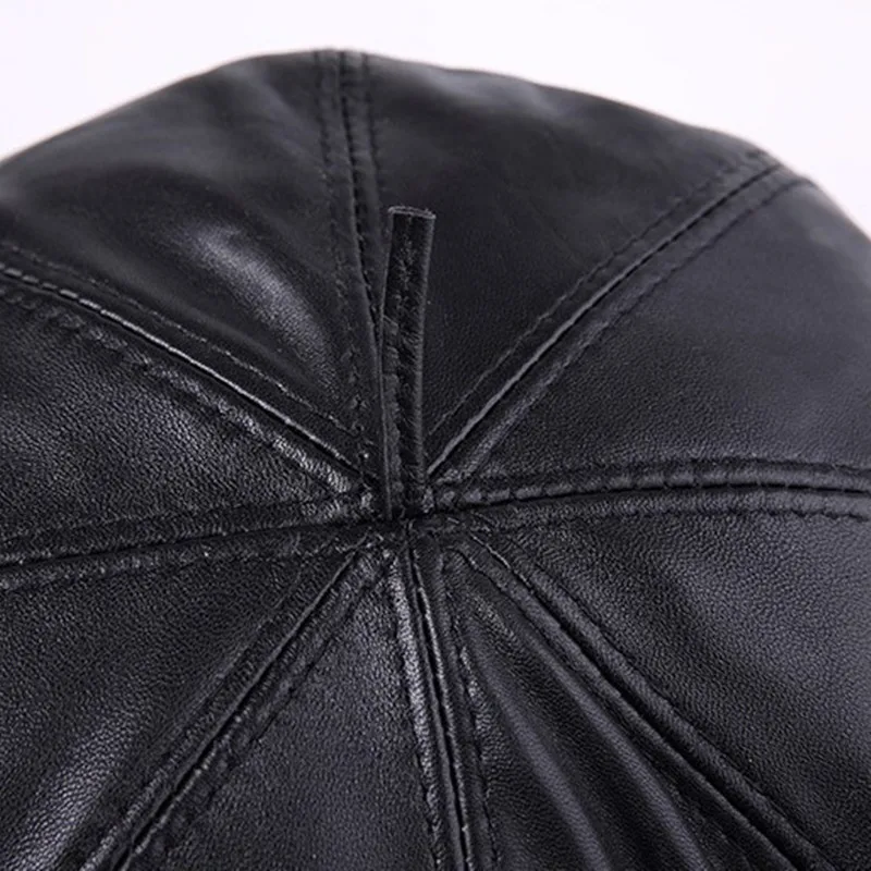 SHALUOTAOTAO Women's Trend Genuine Leather Hat Winter Fashion Thermal Sheepskin Cortex Berets New Lady Brands Leisure Sports Cap |