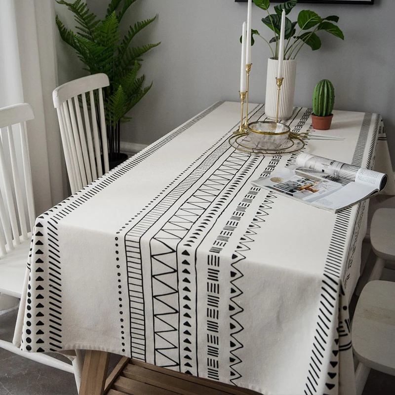 

Rectangular Tablecloth Home Decor Christmas Dining Table Cloth Cover Track on The Table Cloth 2022 New Year party decoration