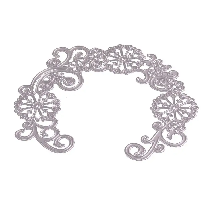 

Половинный венок для резки металла трафарет для скрапбукинга "сделай сам" Тиснение бумажная карта R7RC