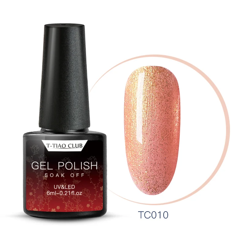 T-TIAO CLUB 6 мл гель для ногтей голографический Лак Блеск УФ-гель для ногтей полуперманентный лак впитываемый ногтей художественный Гель-лак для ногтей - Цвет: FFS05725