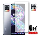 2 шт. для Realme 8, прозрачное закаленное стекло для Realme 8 Pro, стекло для камеры, Защитная пленка для экрана, стекло для Realme8i Realme 8s