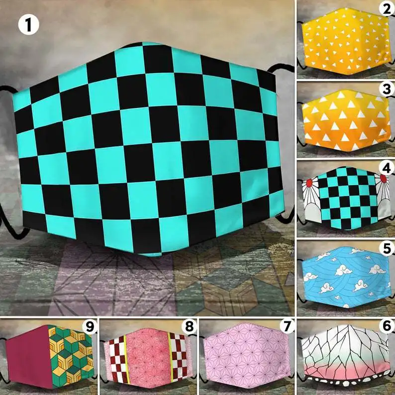 Новинка маска для косплея из аниме рассекающий демонов камадо танджиро кочоу