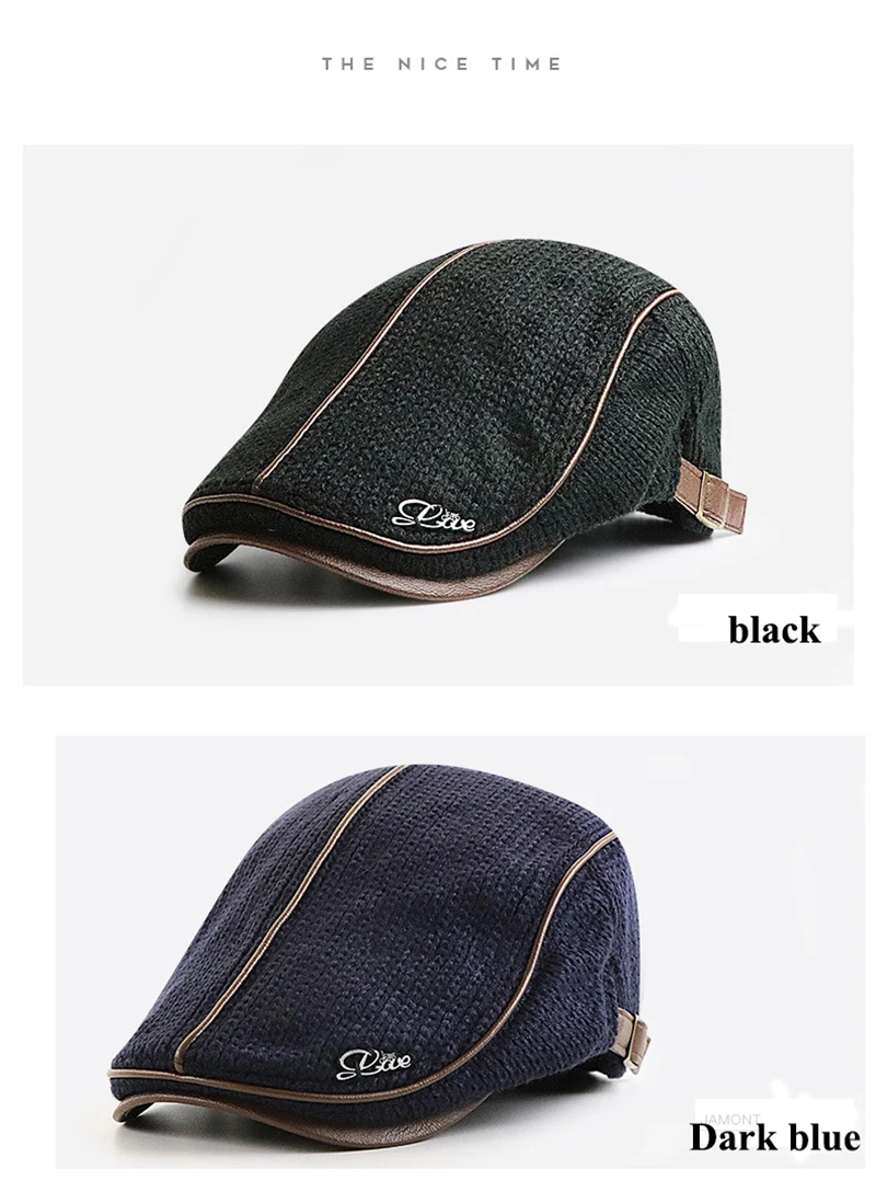 [JAMONT], высококачественный брендовый вязаный берет, Casquette Homme, кожаная плоская кепка для мужчин, Boina Hombre, Кепка с козырьком, Planas Snap