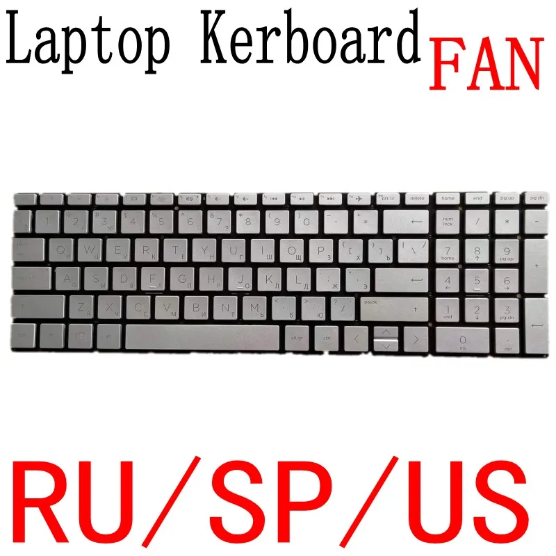 

Laptop Notebook Replacement Keyboard Computer for HP TPN-C135 TPN-C136 250 G7 255 G7 15S-DU 15S-DY 15-DY 15-DW 15-CS TPN-C139