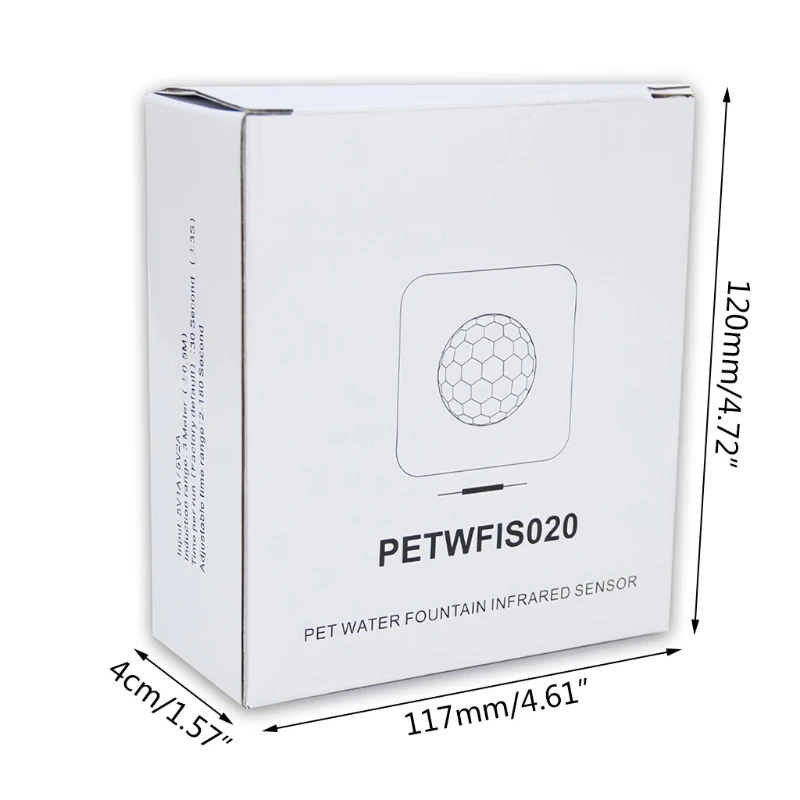 

Movement Detector with USB Charge for Cat and Dog Water Dispenser Motion Detector with Temperature and Humidity Sensor