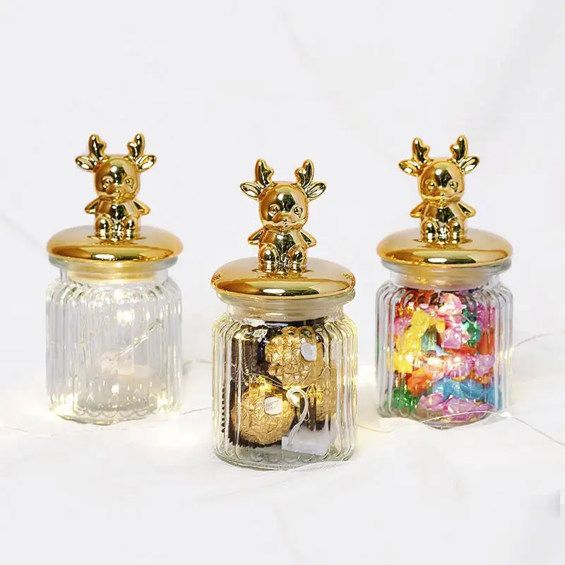 Стекло бутылка Мёд горшок уплотнение деликатес Свадебная конфетная коробка для