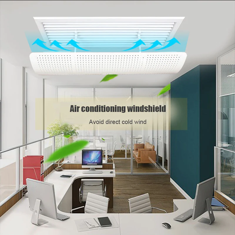 

Ceiling Central Air-conditioning Windshield Adjustable Angle Adjustable Air-conditioning Wind Deflector For Home Office
