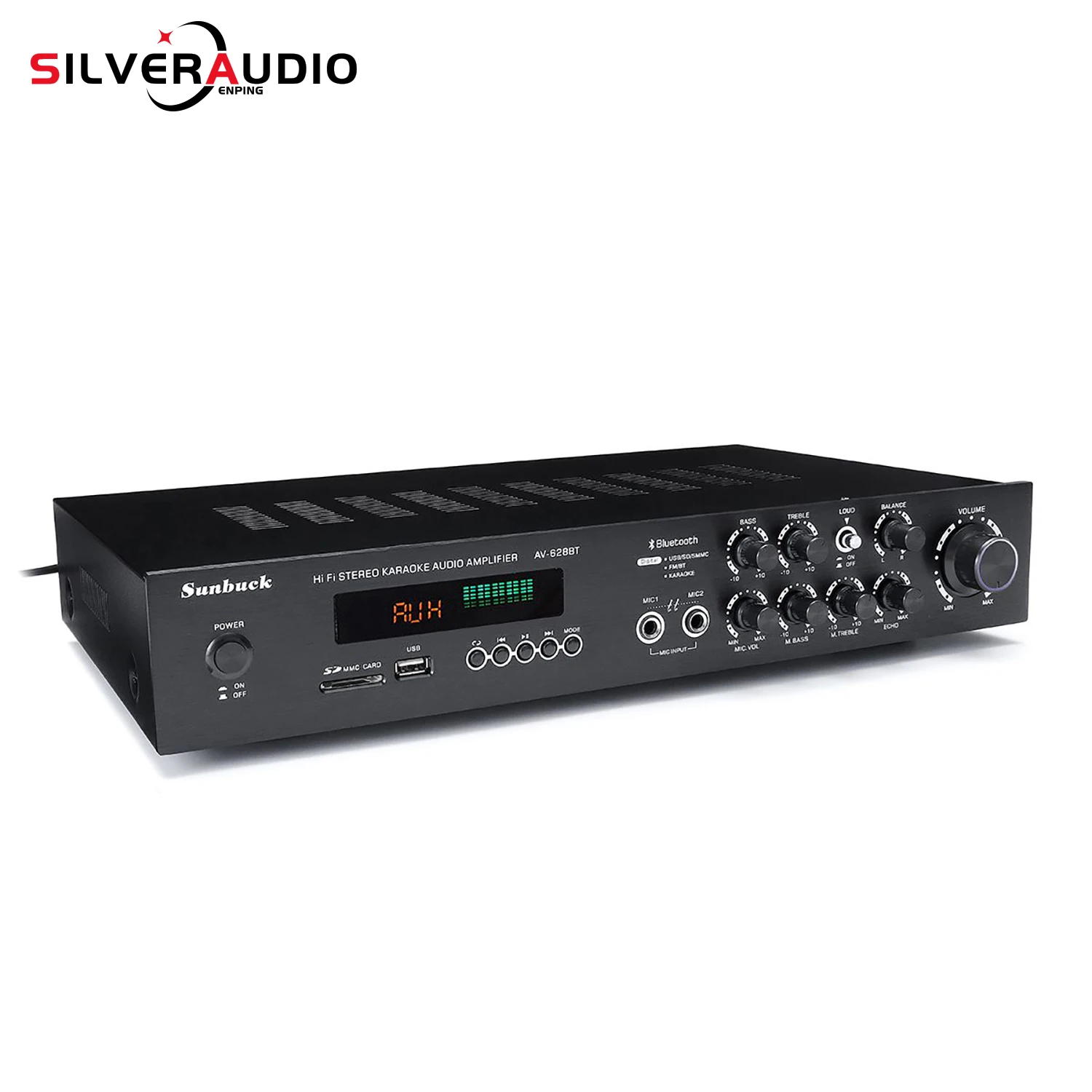 GAP-628BT 110 В/220 В 2000 Вт усилитель мощности аудио сабвуферы HIFI стерео BT объемный звук