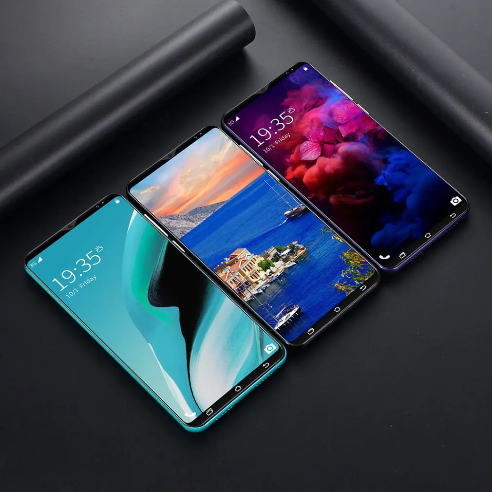 Новый 3 модный распознавание лица полный экран Android смартфон 512 МБ + 4 Гб Rom для