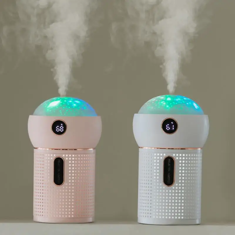 

Home Room Air Humidifier Aroma Diffuser with 360 Rotate Projection Light Portable USB Charging Air Humidifier Night Light