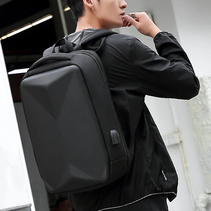 

Men Multifunctional 15.6 Inch Anti-theft Laptop Backpack USB EVA Protect Shell Bag Notebook Travel Rucksack School Bag For Male