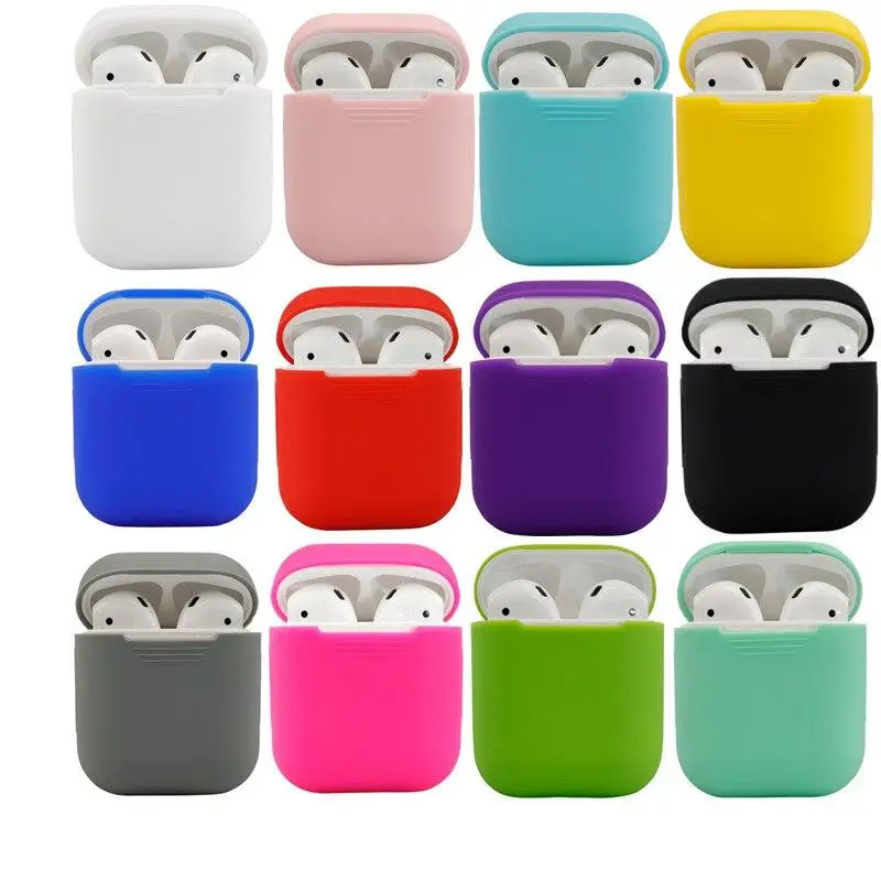 

Soft Silicone Case for Airpods Storage Box Protector Cover Charging Cover Shockproof Headphone Holder